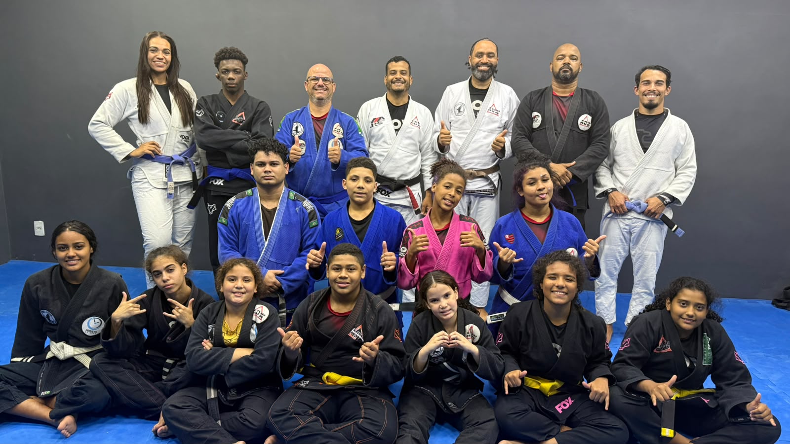 Treino de Jiu-Jitsu no tatame